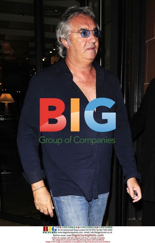 Fabio Capello and Flavio Briatore leave Cipriani