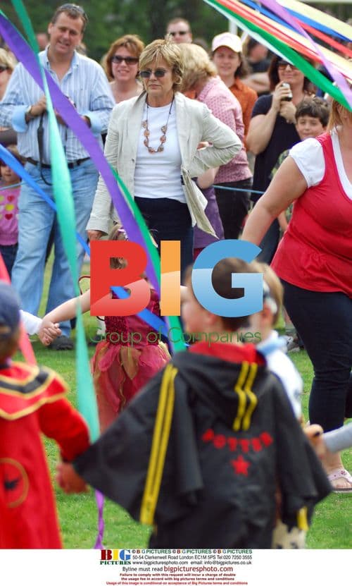 Julie Walters opens pre-school fete in UK