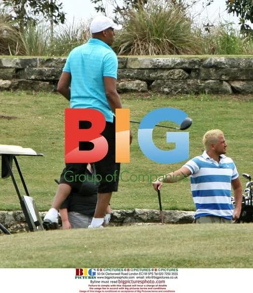 Peter Andre golfs with family in Florida