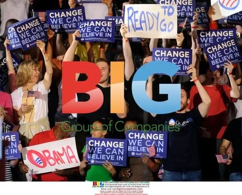 Barack Obama supporters cheer election night remarks
