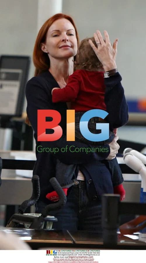 Marcia Cross Departs LAX with Twins