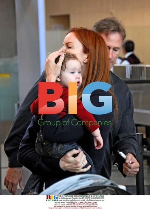 Actress Marcia Cross and Family at LAX