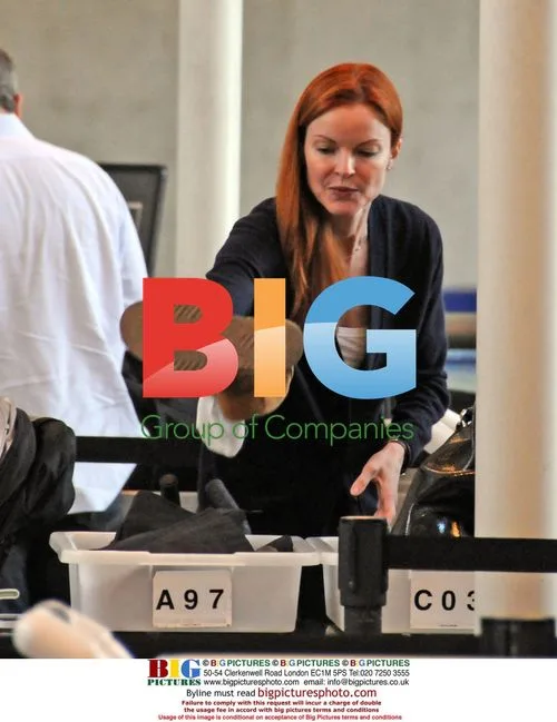 Marcia Cross Departs LAX with Twins