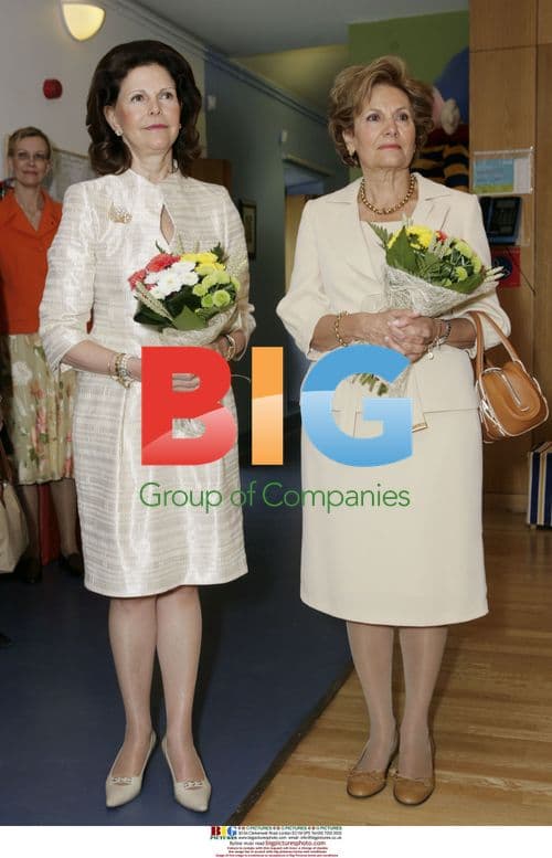 Queen of Sweden and Portuguese First Lady at Charity