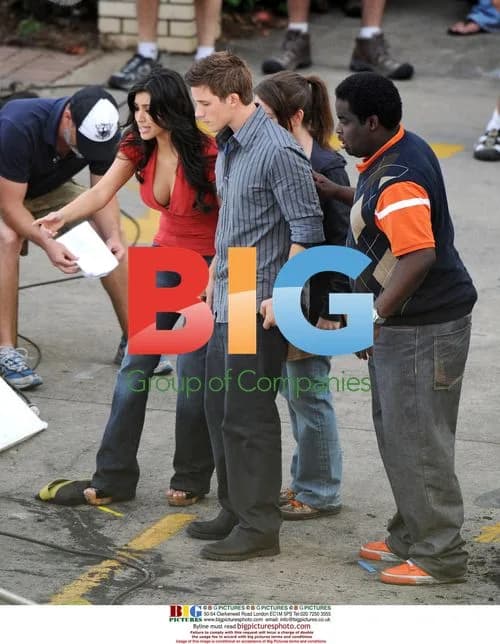 Kim Kardashian on 'Goodie Two Shoes' film set