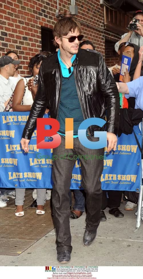 Ashton Kutcher at 'The Late Show with David Letterman'