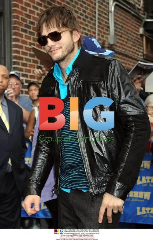 Ashton Kutcher at 'The Late Show with David Letterman'
