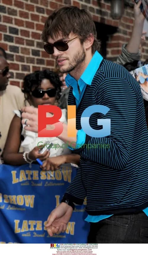 Ashton Kutcher at 'The Late Show with David Letterman'