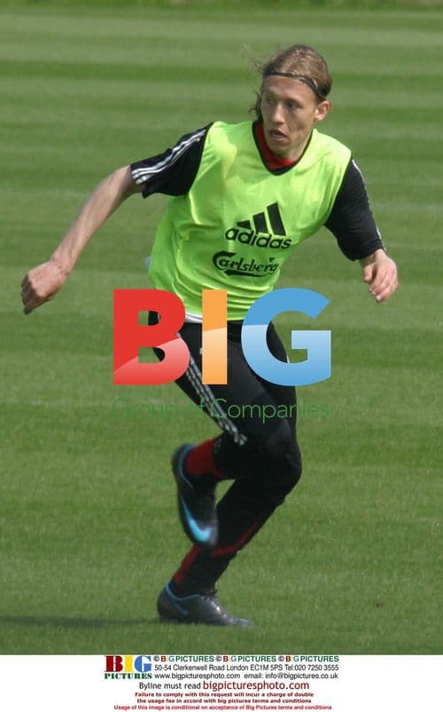 Liverpool Players Train Before Season Finale