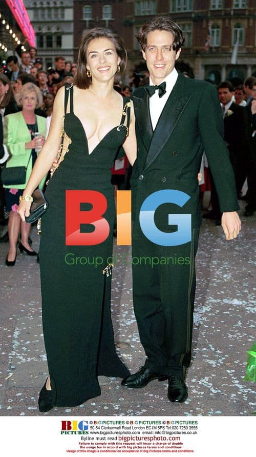 Liz Hurley and Hugh Grant at 'Four Weddings' Premiere