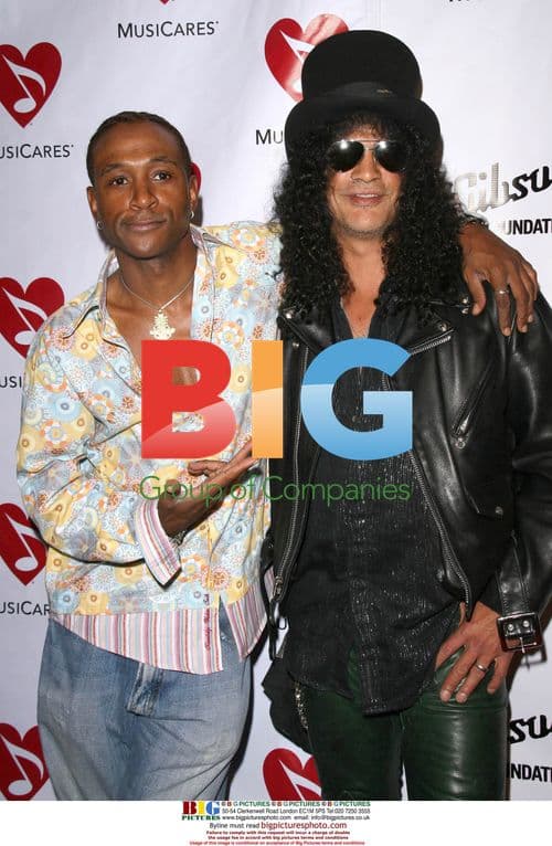 Tommy Davidson and Slash at Music Cares event