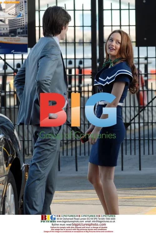 Leighton Meester on "Gossip Girl" film set