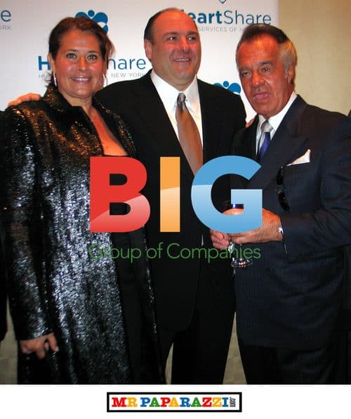 Lorraine Bracco, James Gandolfini & Tony Sirico at Heartshare Benefit