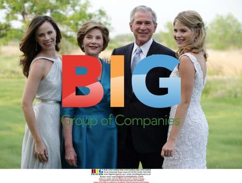 George W. Bush Family at Jenna's Wedding