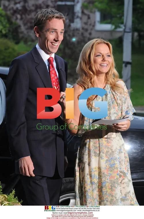 Geri Halliwell and Ryan Tubridy at RTE Studios