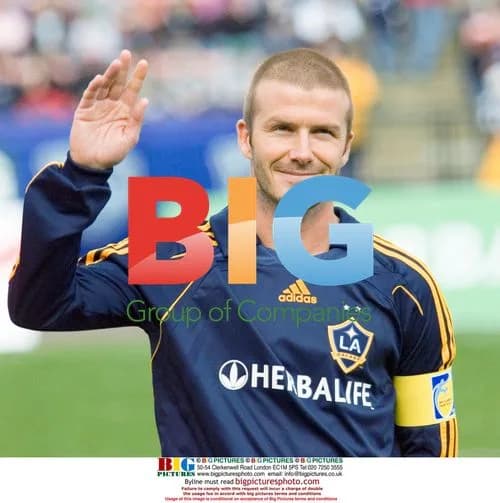 David Beckham at Exhibition Soccer Match