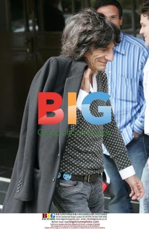 Ronnie Wood spotted outside Harrods in London