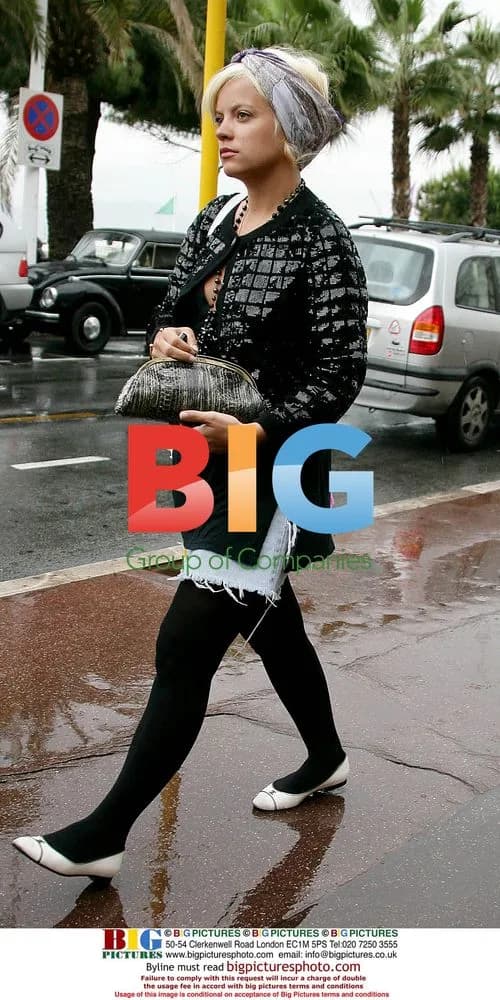 Lily Allen in Cannes Rain