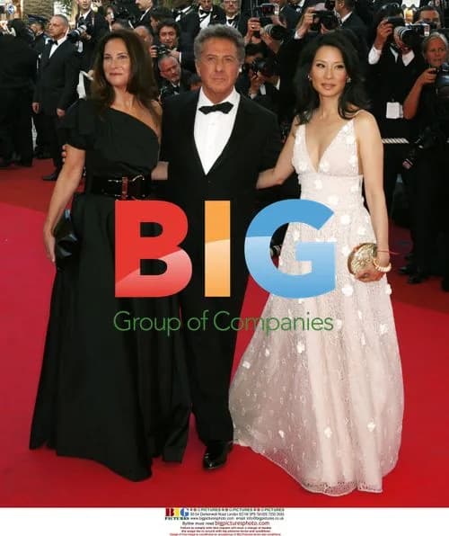 Lucy Liu and Dustin Hoffman at Cannes