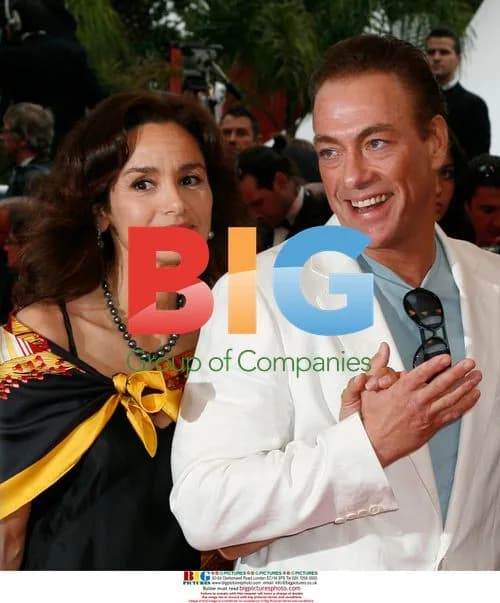 Jean Claude van Damme and Gladys Portugues at Cannes