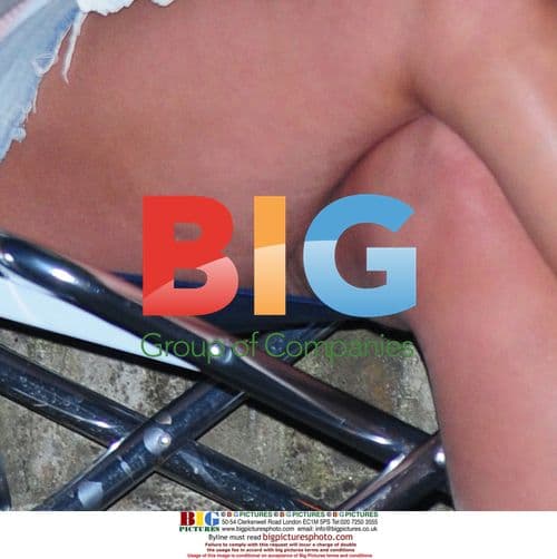 Jennifer Ellison on Film Set