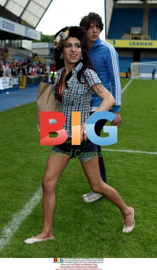 Amy Winehouse at Celebrity Soccer Six tournament
