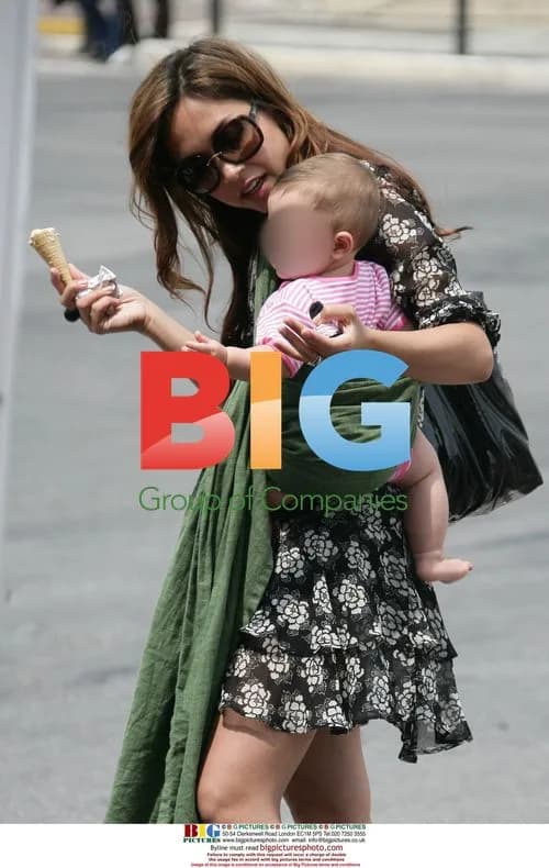 Myleene Klass and daughter Ava in Cannes
