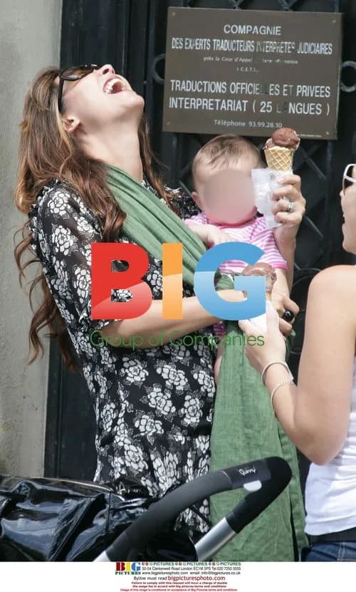 Myleene Klass and Daughter in Cannes