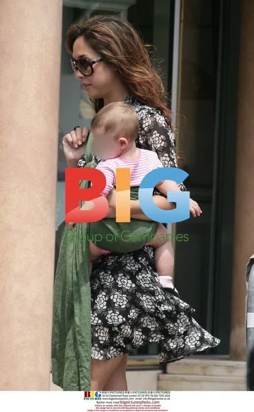 Myleene Klass and daughter Ava in Cannes