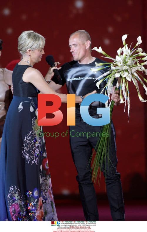 Sharon Stone & Gery Keszler at Life Ball 2008