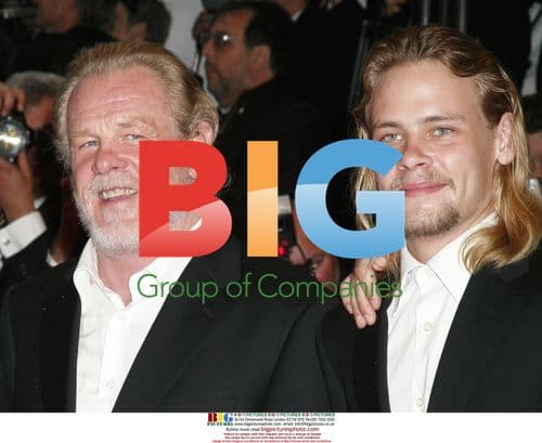 Nick Nolte and son Brawley on Cannes red carpet