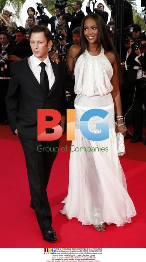Naomi Campbell and Christophe Rocancourt at Cannes