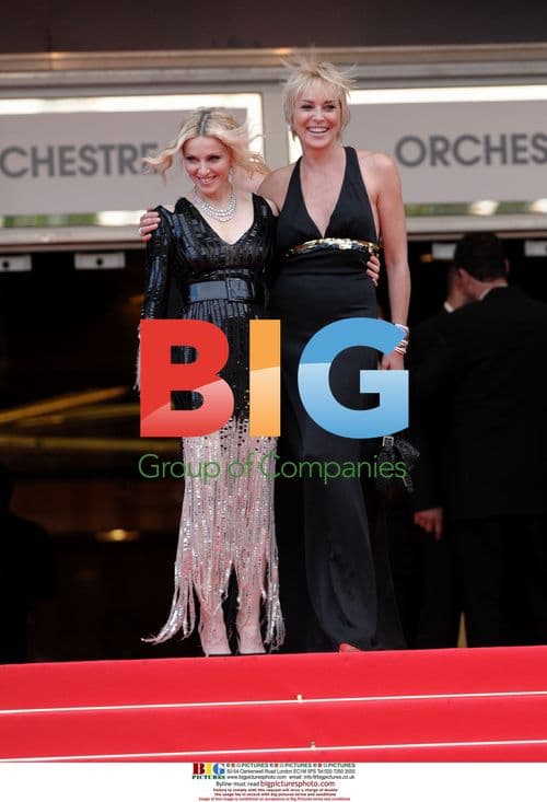 Madonna and Sharon Stone at "Guerrilla" Premiere