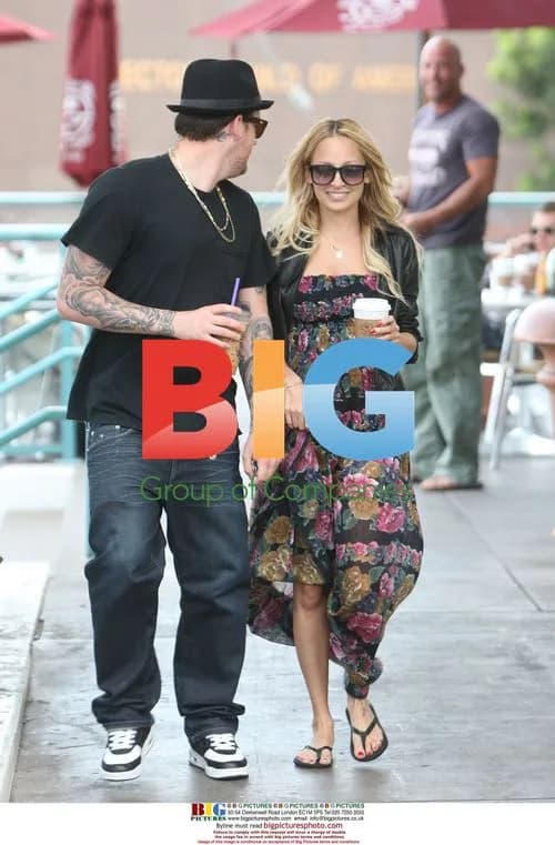 Nicole Richie and Joe Madden get coffee in WeHo