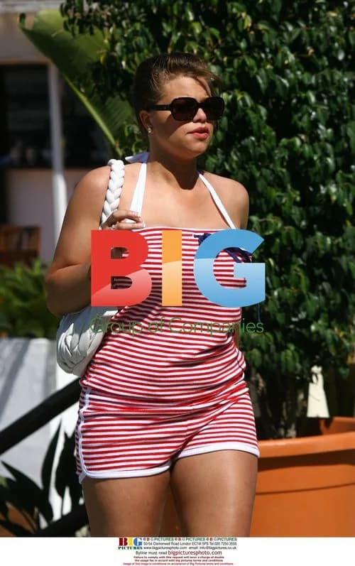 TV Personality Jade Goody at Beach