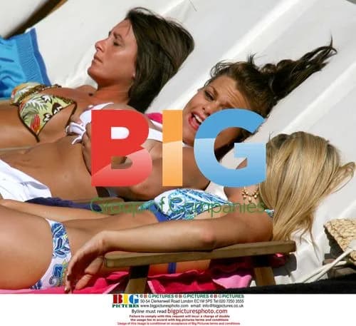 Jade Goody Sunbathing in Marbella