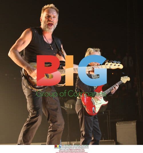 Sting and Andy Summers of The Police in concert