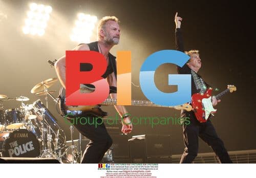 Sting and The Police perform in Las Vegas