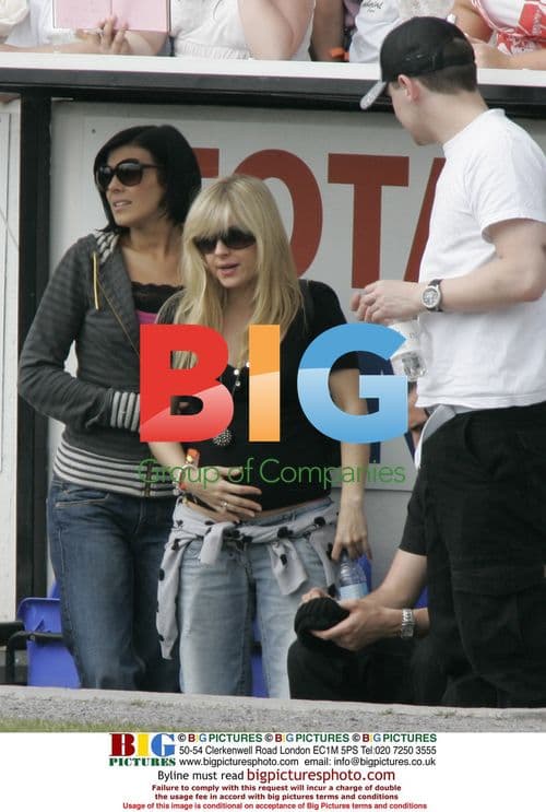 Tina O'Brien supports Ryan Thomas at Charity Football Match