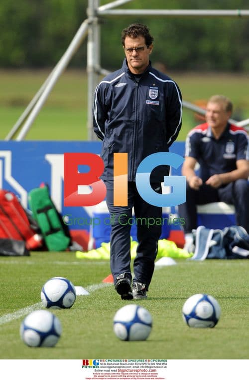 Fabio Capello at England Training