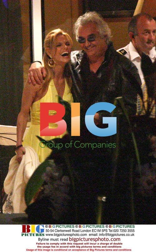 Flavio Briatore and Unknown Girl on Yacht