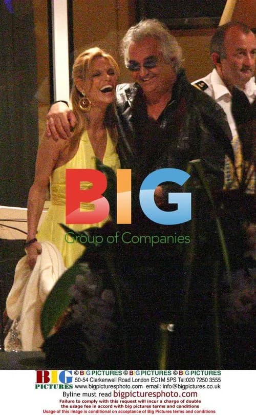 Flavio Briatore and Unknown Girl on Yacht