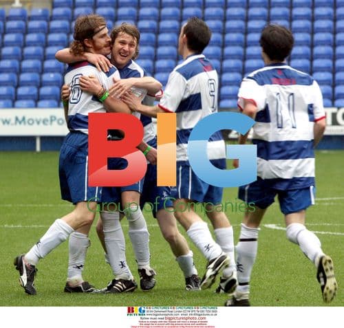 The Hoosiers celebrate scoring at Soccer Six