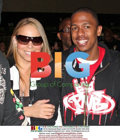 Newlyweds Mariah Carey and Nick Cannon at LAX