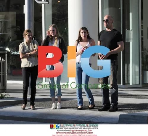 Bruce Willis with daughters in LA