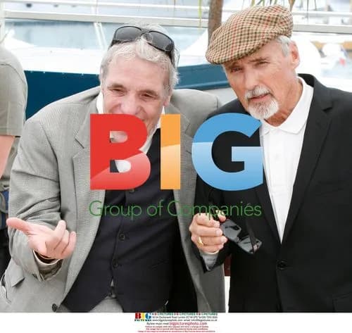 Dennis Hopper and director Abel Ferrara arrive at Cannes