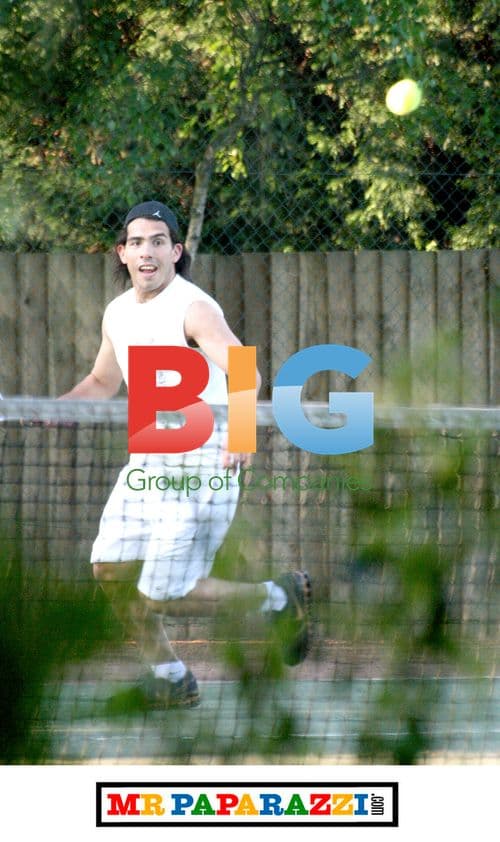 Carlos Tevez Plays Funny Tennis Match