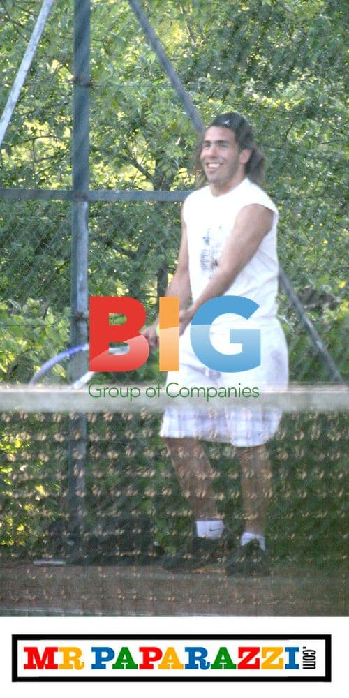 Carlos Tevez Plays Tennis in Cheshire, UK