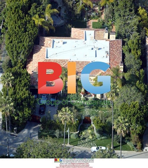 Aerial shots of celebrity homes in LA