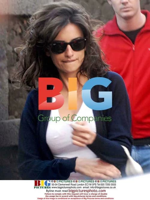 Penelope Cruz on movie set in Lanzarote